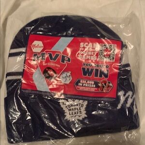 Molson Toronto Maple Leaf Blue and White Beanie NWOT